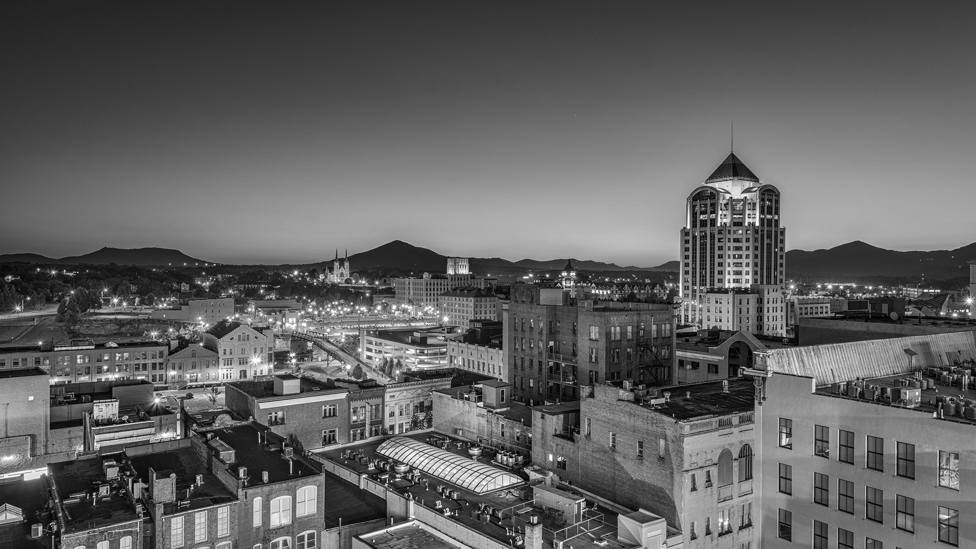 Roanoke, VA, skyline